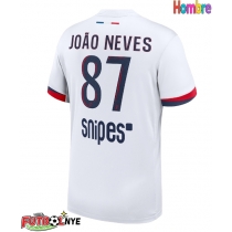 Camiseta Paris Saint-Germain Joao Neves #87 Visitante Equipación 2025-26 manga corta